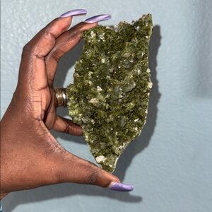 Turkish Epidote on Quartz